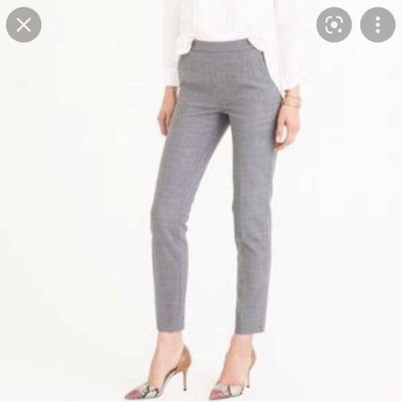 J.Crew Martie Wool Ankle Pants Bi-Stretch 10T Gray - Picture 1 of 7